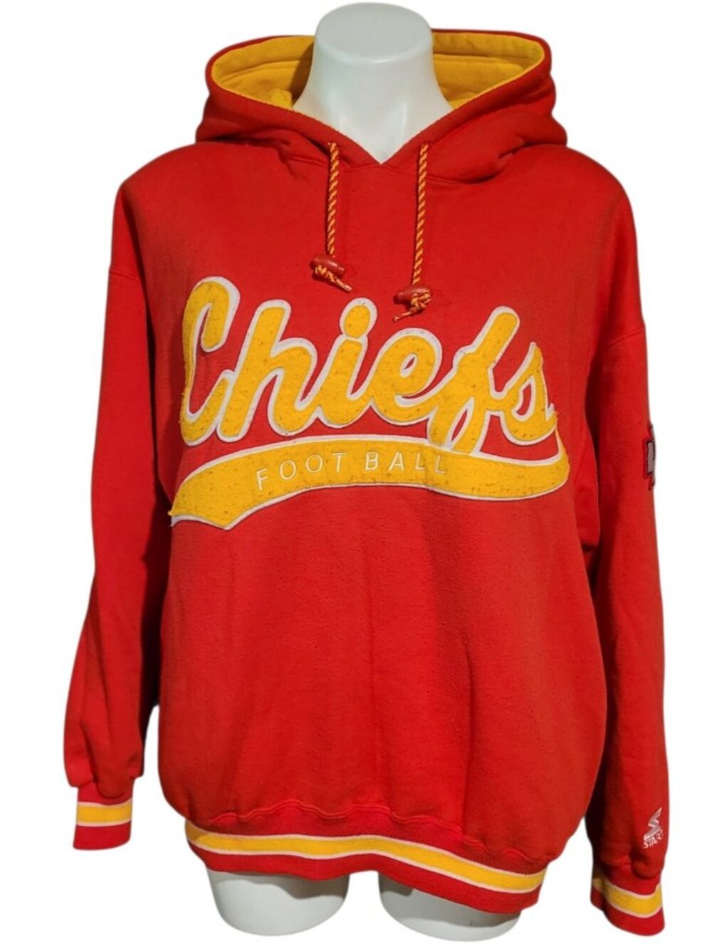 Vintage Kansas City Chiefs Starter Pullover Hoodie Large Swift Kelce NFL